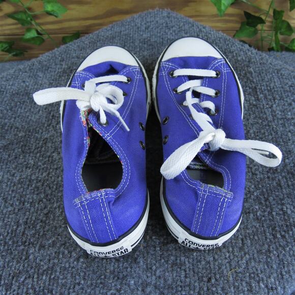 Converse Sneaker All Star Low Top Girl‎ Y3 Medium Athletic Purple Fabric Lace Up - Picture 4 of 6